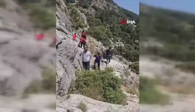 Likya Yolunda Düşen Yaşlı Turist Kurtarıldı