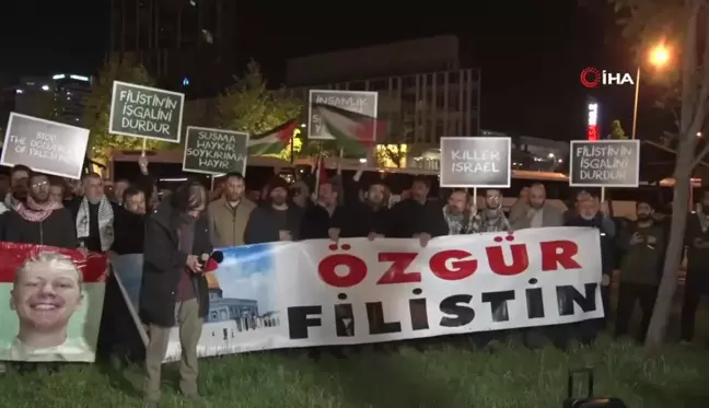 Filistin Dayanışma Platformu İsrail'in Refah'ta başlattığı saldırıyı protesto etti