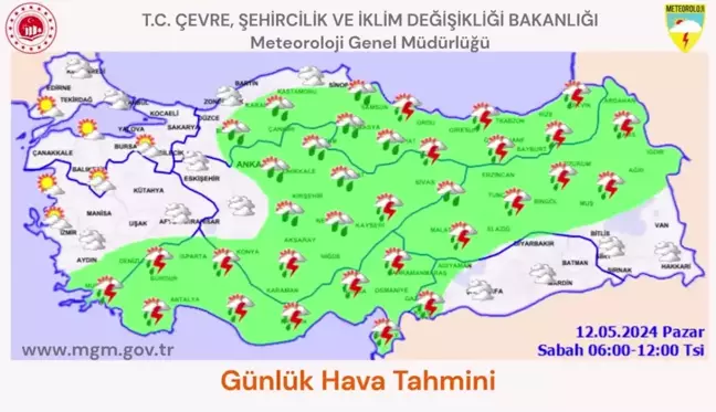 Bugün Türkiye genelinde sağanak yağış bekleniyor