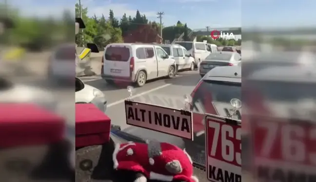 Yalova'da 5 araçlı zincirleme kaza