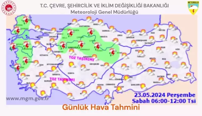 Meteoroloji'den Türkiye'nin büyük bölümüne uyarı: Yağış, toz taşınımı ve kuvvetli poyraz geliyor