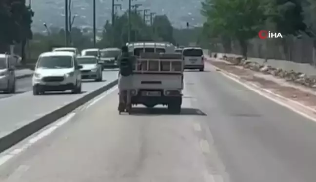 Patenli gençin tehlikeli yolculuğu kamerada