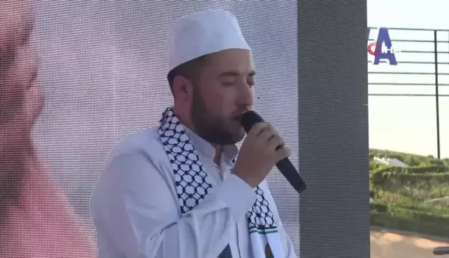 Yalova'da şehit edilen Hamas lideri İsmail Haniye için miting düzenlendi