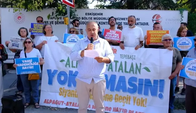 Alpagut Atalan'da Madene Hayır Platformu, İl Müdürü Hikmet Çetin'i istifaya çağırdı