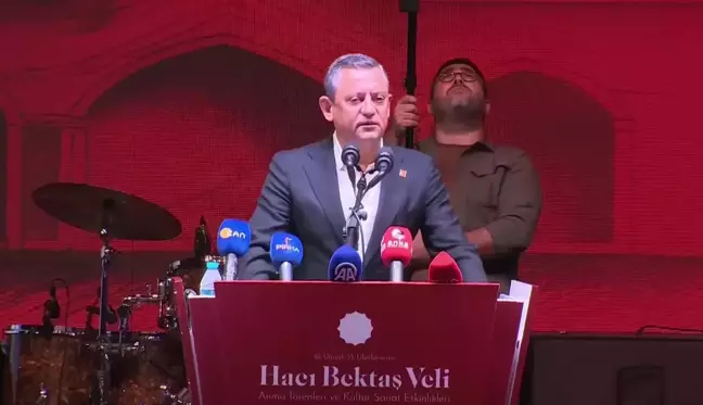 CHP Genel Başkanı Özgür Özel, Hacı Bektaş Veli'yi Anma Törenleri'nde konuştu