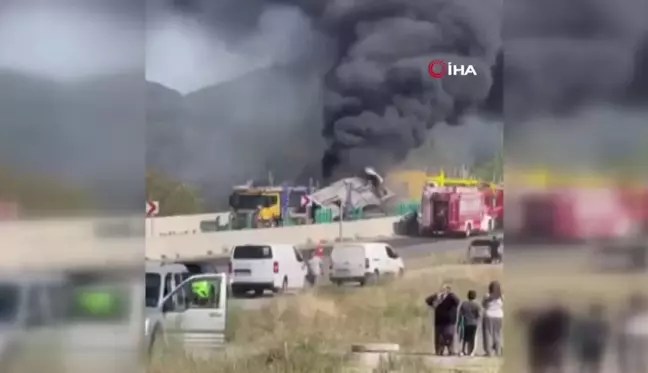 Bolu Dağı'nda freni boşalan tır 6 araca çarptı: 1 ölü, 7 yaralı