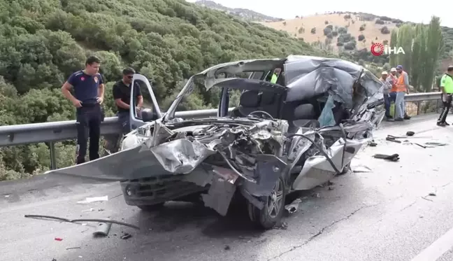 Manisa'da trafik kazası: 1 ölü, 1 ağır yaralı