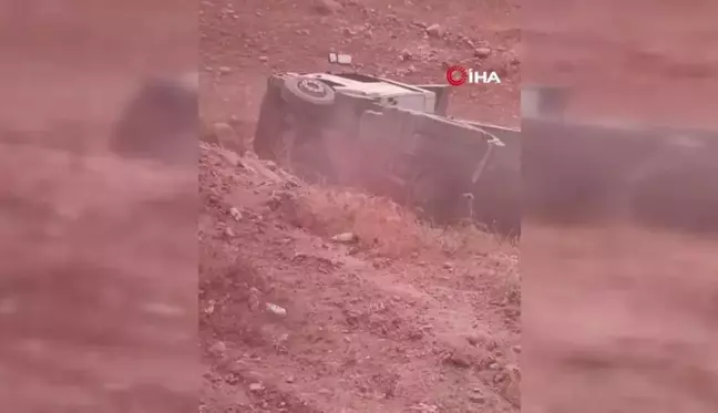 Şırnak Cizre Karayolu'nda Tır Devrildi, Şoför Hafif Yaralandı