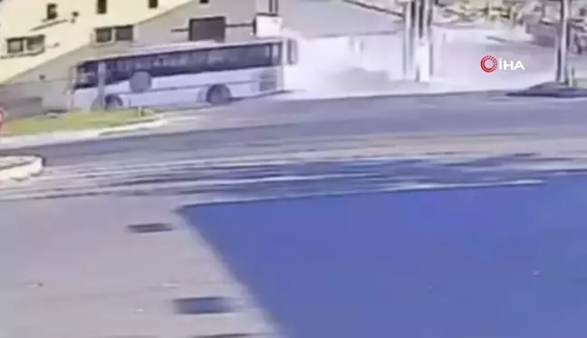 Tavşanlı'daki Feci Kaza Kamerada
