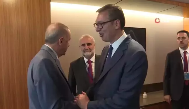 Cumhurbaşkanı Erdoğan, Sırbistan Cumhurbaşkanı Vucic ile görüştü