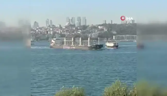 İstanbul Boğazı'nda Kuru Yük Gemileri Çarpıştı