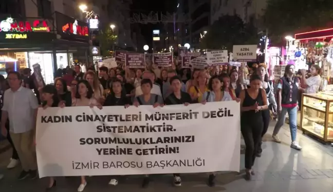 İzmir Barosu 'Kadın Cinayetlerine Karşı' İktidara Seslendi: 