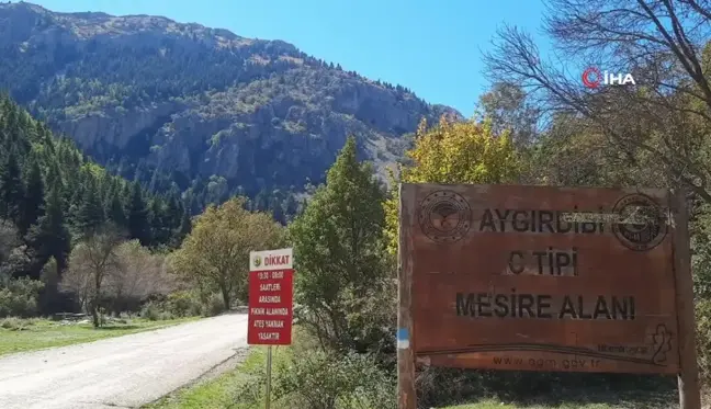 Aygırdibi Mesire Alanı Son Misafirlerini Ağırlıyor