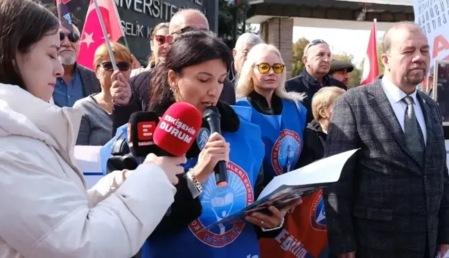 Eskişehir Osmangazi Üniversitesi Önünde Protesto: 