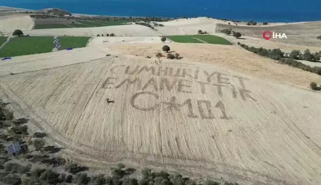 Ayvacık'ta Köylülerden Anlamlı 29 Ekim Videosu