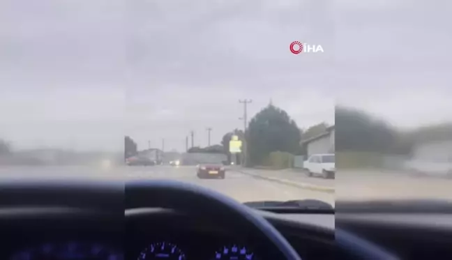 Kocaeli'de Otomobil Dakikalarca Geri Gitti