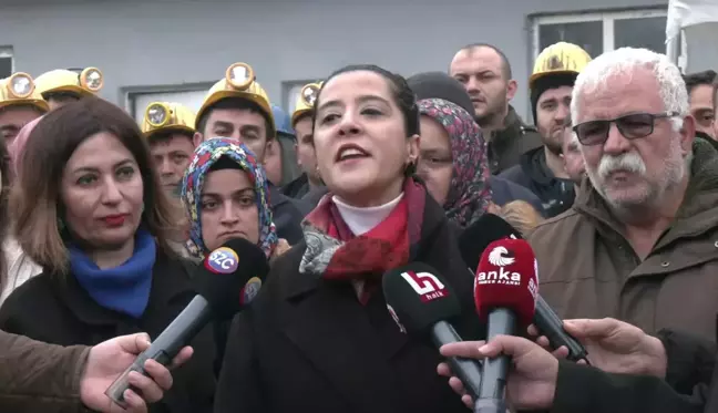 EMEP Milletvekili Sevda Karaca, Madencilerin Varlık Satışına Direnişine Destek Verdi