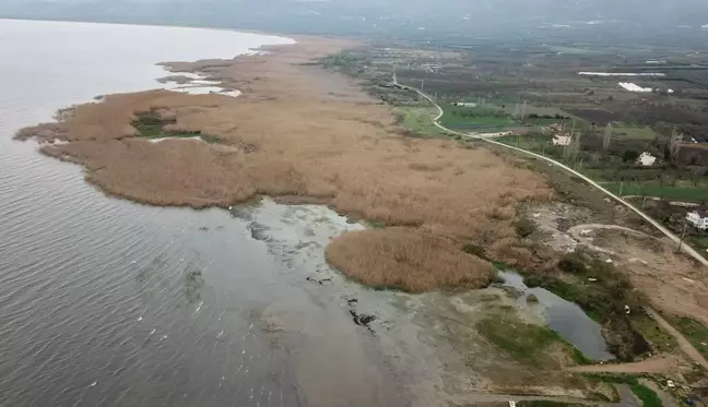 İznik Gölü'nde su seviyesi kritik düzeye düştü