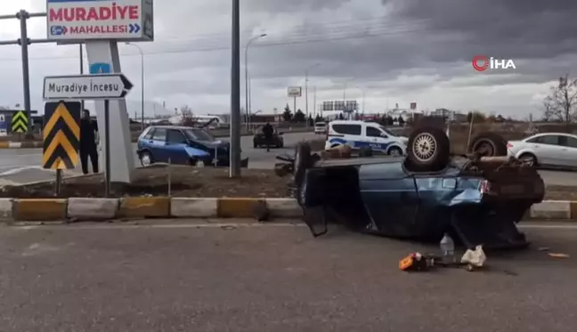 Konya'da İki Otomobil Çarpıştı: 1 Yaralı