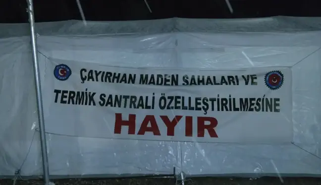 Madenciler Çayırhan'da Varlık Satışına Direniyor