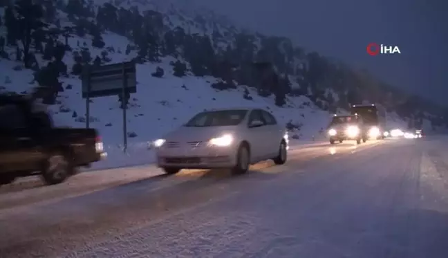 Antalya-Konya Karayolu'nda Ulaşım Normale Döndü