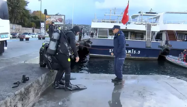 Sarıyer'de denize düşen kız arkadaşının peşinden atlayan gencin görüntüleri ortaya çıktı