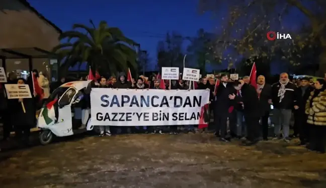 Sakarya'da Filistin'e destek yürüyüşü