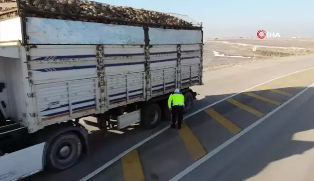 Aksaray'da Zorunlu Kış Lastiği Uygulamaları Başladı