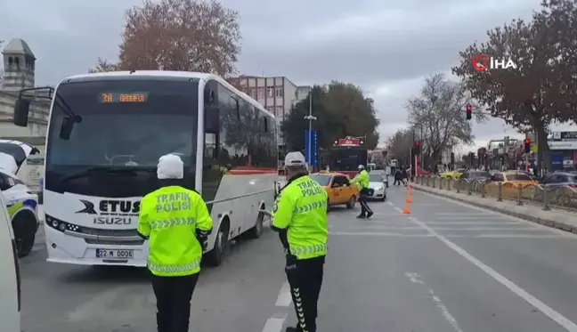 Edirne'de Kış Lastiği Uygulaması Başladı