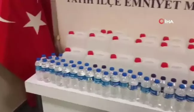 Fatih'te Sahte İçki Operasyonu: 155 Litre Ele Geçirildi