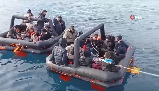 Yunan Unsurları Açık Denizde Göçmenleri Terk Etti, Türk Sahil Güvenliği Kurtardı