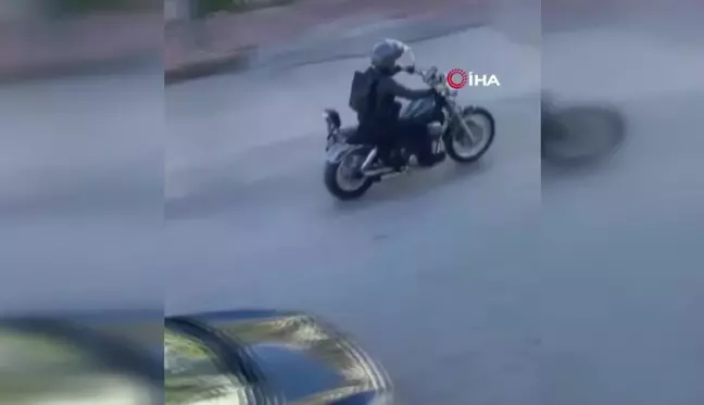 İngilizce Öğretmeni Test Sürüşünde Motosikletini Kaybetti