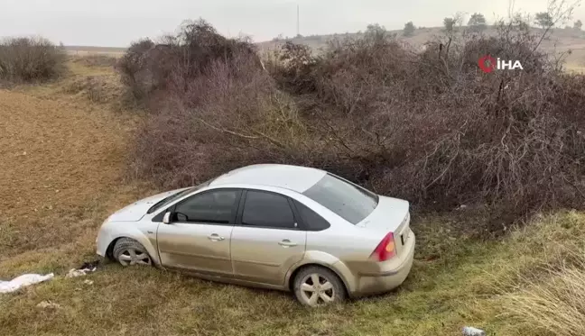 Virajı Alamayan Otomobil Tarlaya Uçtu: 3 Yaralı