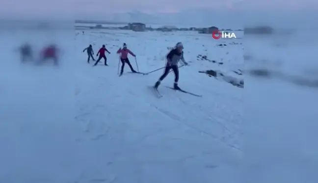 Yüksekovalı Sporcular Zorlu Hava Şartlarına Rağmen Yarışmaya Hazırlanıyor