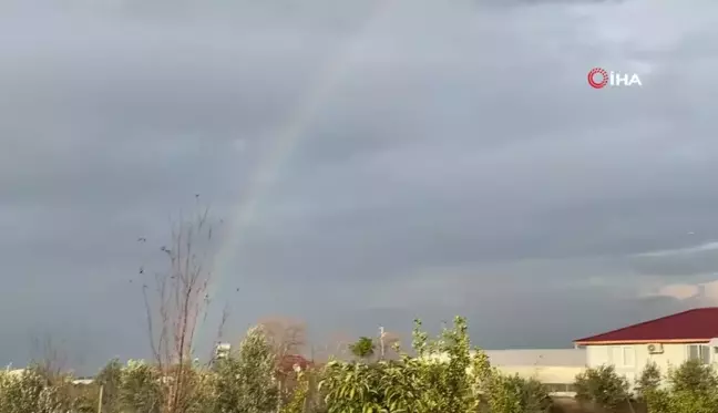 Antalya'da Çifte Gökkuşağı Görsel Şöleni