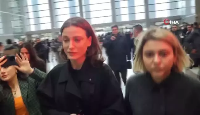 Serenay Sarıkaya ifade vermek üzere adliyeye geldi