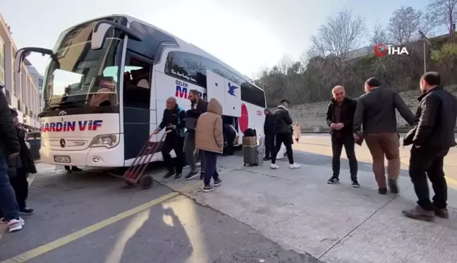 Büyük İstanbul Otogarı'nda Yarıyıl Tatili Yoğunluğu