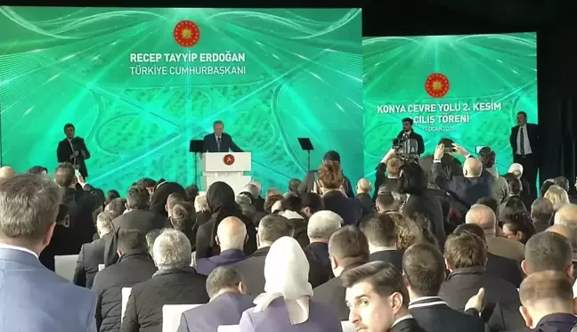 Cumhurbaşkanı Erdoğan: Konya Çevre Yolu ile Karbon Emisyonunu 81 Bin 400 Ton Azaltıyoruz