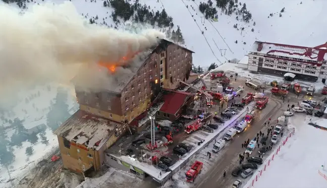 Bolu Kartalkaya yangını nerede çıktı? Grand Kartal Otel son durum nedir, yangın söndürüldü mü?