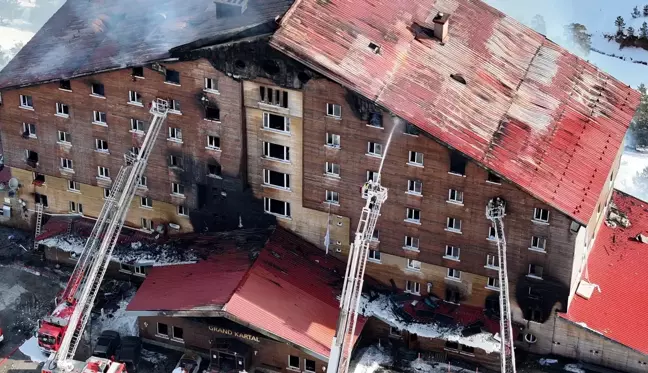 Kartalkaya'daki otel yangını soruşturmasında gözaltı sayısı 14'e çıktı