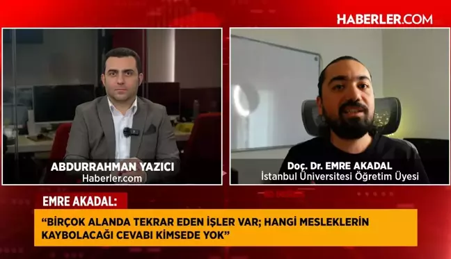 Emre Akadal: Yapay zeka, bazı insanların işini elinden alacak