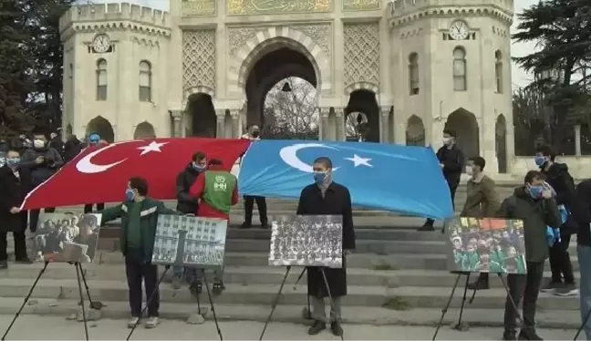 DOĞU TÜRKİSTAN PLATFORMU'NDAN BEYAZIT MEYDANI'NDA EYLEM