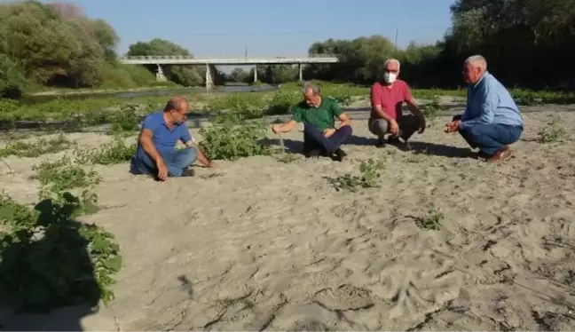 KURUYAN BÜYÜK MENDERES NEHRİ'NİN YATAĞINDA BAĞDAŞ KURUP OTURDULAR