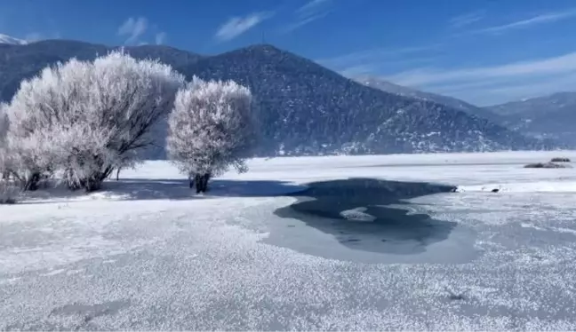 TAMAMEN KURUYAN AVLAN GÖLÜ'NDE 'SU' SEVİNCİ