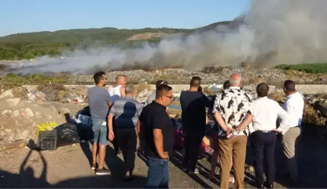 Son dakika haberleri | ÇANAKKALE - Çöplük alanda çıkan yangın kontrol altına alındı