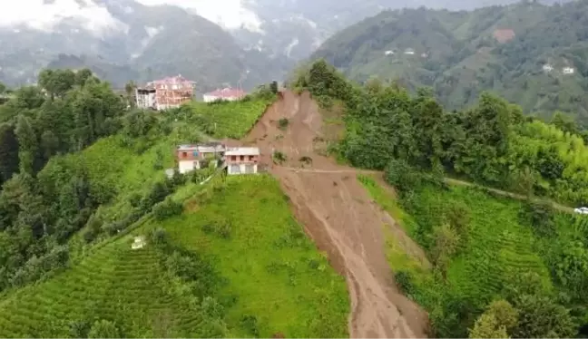 Rize'de Sel ve Heyelan Sonrası Hasar Tespit Çalışmaları Başladı