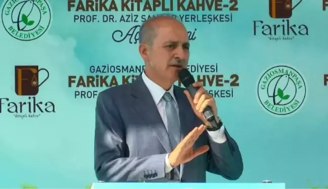 TBMM Başkanı Numan Kurtulmuş, Farika 2 Kitaplı Kahve Prof.Dr. Aziz Sancar Yerleşkesi'nin açılış törenine katıldı