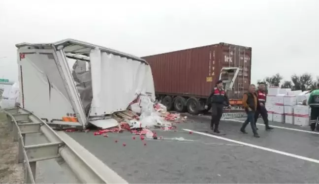 TEM'DE KAZA: YOL TRAFİĞE KAPANDI - 2