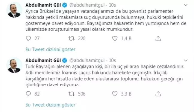 Türk bayrağını yırtan Yunan milletvekiline soruşturma