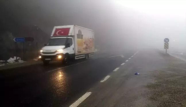 Bolu Dağı'nda sis etkili oluyor